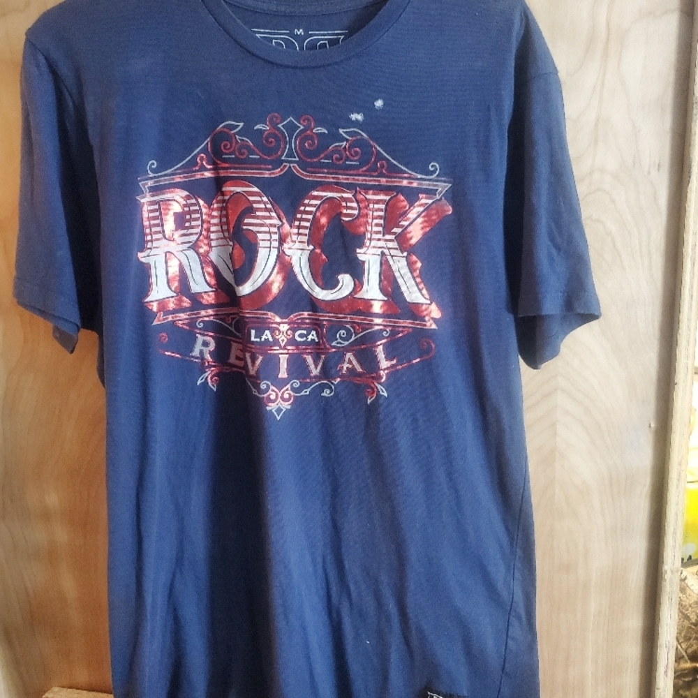 Rock Revival Men's Blue Graphic T-Shirt